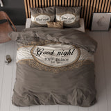 100% Microfibre Duvet Cover Set Royal Palace | Taupe | Single - 140cm (W) x 220cm (L) - The Bedding & Blankets Store