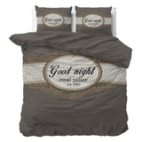 100% Microfibre Duvet Cover Set Royal Palace | Taupe | Single - 140cm (W) x 220cm (L) - The Bedding & Blankets Store
