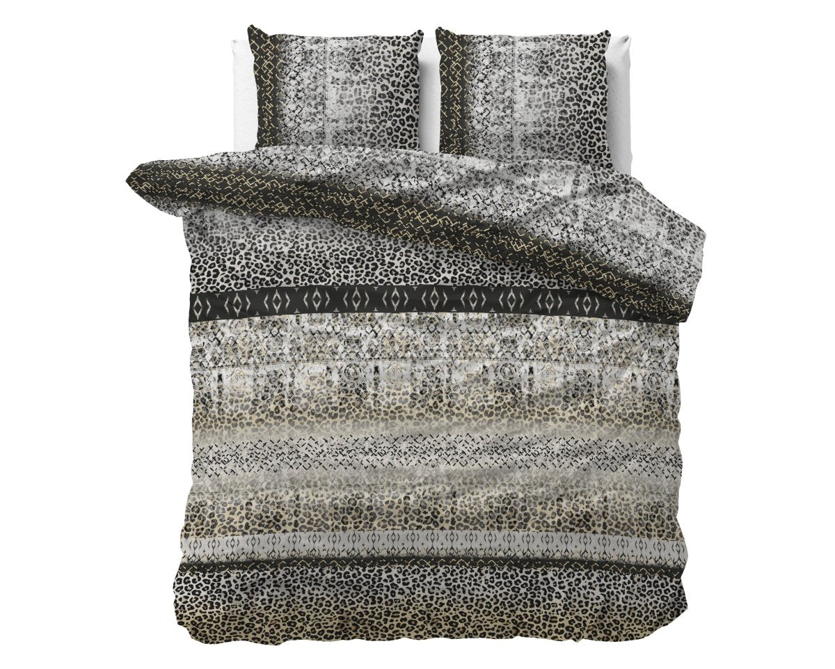 100% Microfibre Duvet Cover Set September | Grey | Single - 140cm (W) x 220cm (L) - The Bedding & Blankets Store