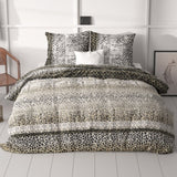 100% Microfibre Duvet Cover Set September | Grey | Single - 140cm (W) x 220cm (L) - The Bedding & Blankets Store