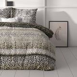 100% Microfibre Duvet Cover Set September | Grey | Single - 140cm (W) x 220cm (L) - The Bedding & Blankets Store