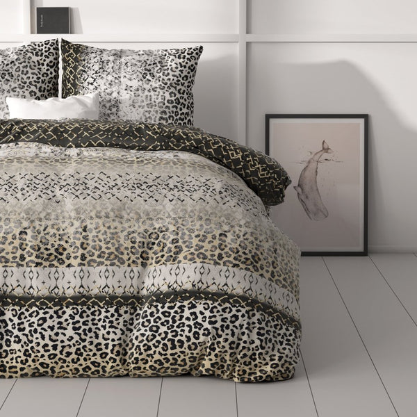 100% Microfibre Duvet Cover Set September | Grey | Single - 140cm (W) x 220cm (L) - The Bedding & Blankets Store