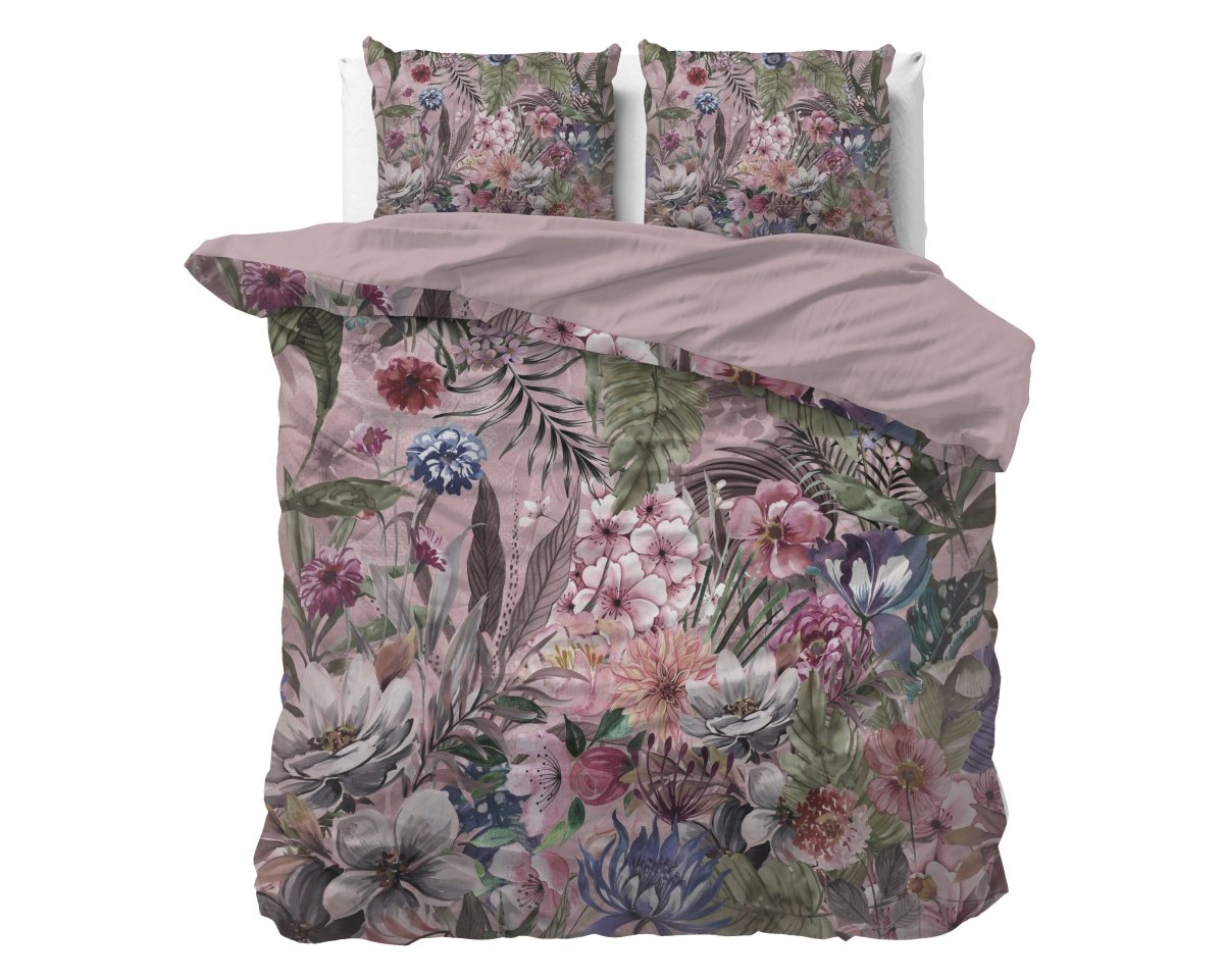 100% Microfibre Duvet Cover Set Tess | Pink | Single - 140cm (W) x 220cm (L) - The Bedding & Blankets Store