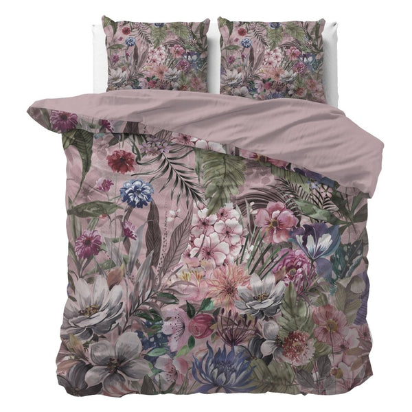 100% Microfibre Duvet Cover Set Tess | Pink | Single - 140cm (W) x 220cm (L) - The Bedding & Blankets Store
