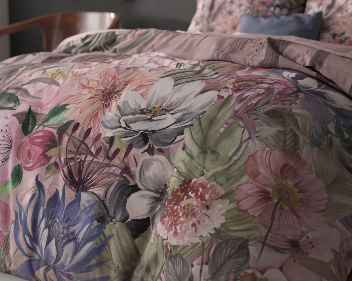 100% Microfibre Duvet Cover Set Tess | Pink | Single - 140cm (W) x 220cm (L) - The Bedding & Blankets Store