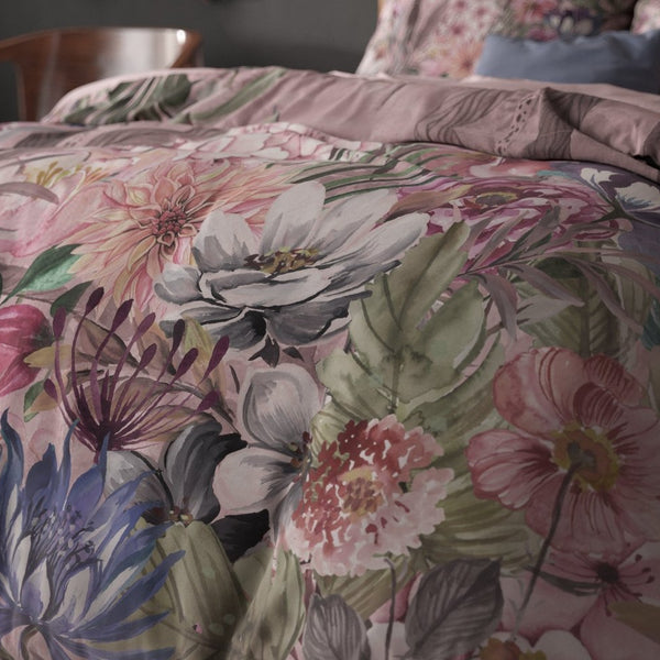 100% Microfibre Duvet Cover Set Tess | Pink | Single - 140cm (W) x 220cm (L) - The Bedding & Blankets Store