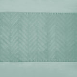 100% Microfibre Duvet Cover Set Valencia | Mint Green | Single - 140cm (W) x 220cm (L) - The Bedding & Blankets Store