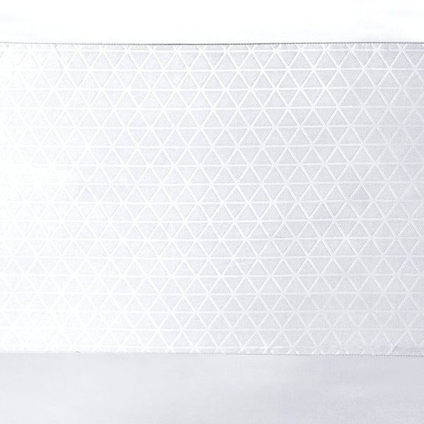100% Microfibre Duvet Cover Set Valencia | White | Single - 140cm (W) x 220cm (L) - The Bedding & Blankets Store