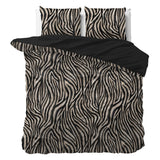 100% Microfibre Duvet Cover Set Zebra Icon | Black | Single - 140cm (W) x 220cm (L) - The Bedding & Blankets Store