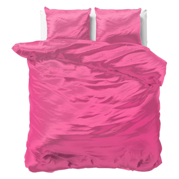 100% Micropercale Sateen Duvet Cover Set Beauty Skin Care | Pink | Double - 200cm (W) x 220cm (L) - The Bedding & Blankets Store
