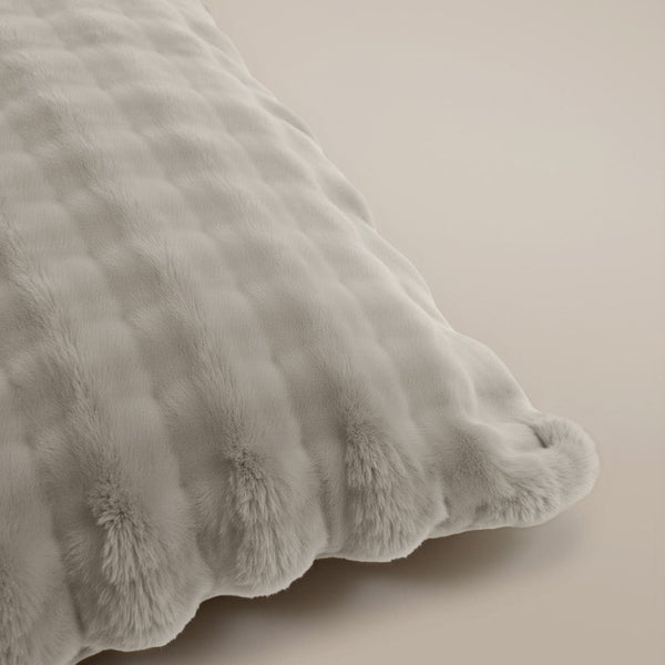 100% Polyester Flannel Pom Pom Duvet Cover Set Pom Pom | Beige | Single - 140cm (W) x 220cm (L) - The Bedding & Blankets Store