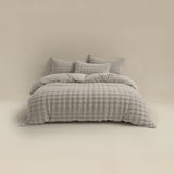 100% Polyester Flannel Pom Pom Duvet Cover Set Pom Pom | Beige | Single - 140cm (W) x 220cm (L) - The Bedding & Blankets Store