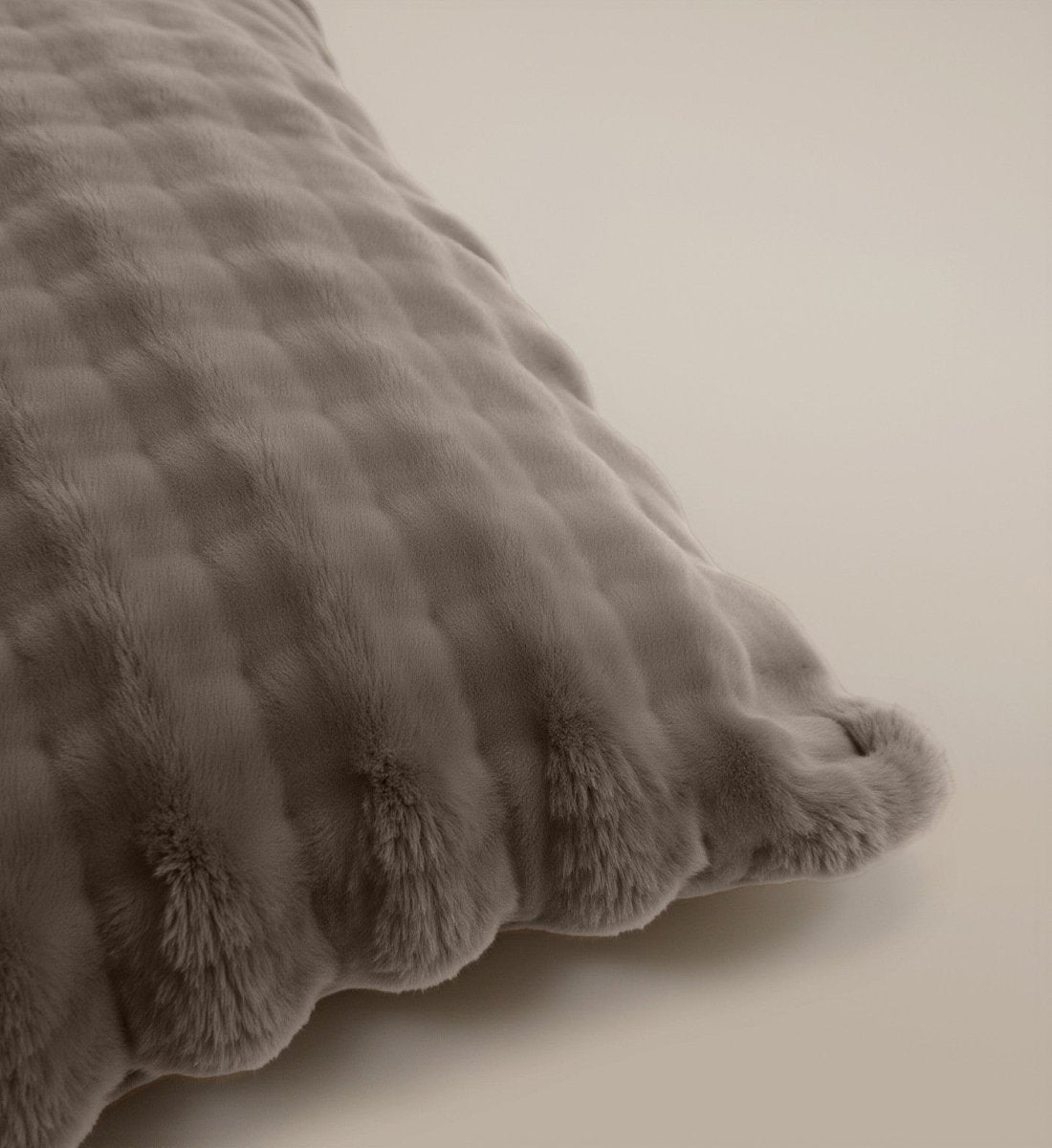 100% Polyester Flannel Pom Pom Duvet Cover Set Pom Pom | Taupe | Single - 140cm (W) x 220cm (L) - The Bedding & Blankets Store