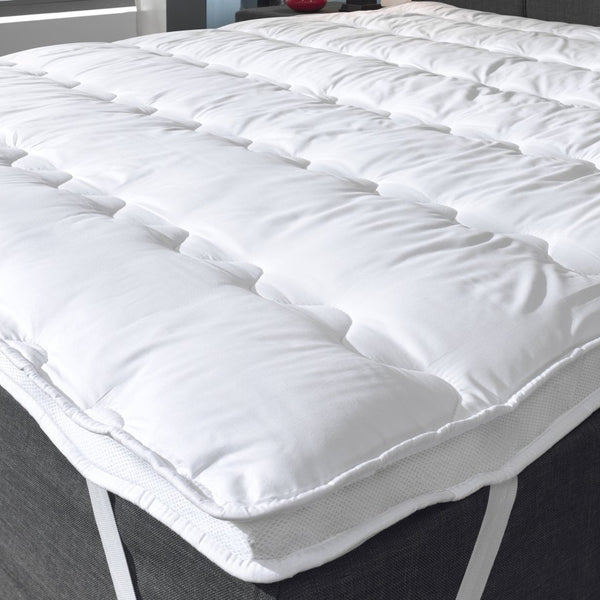 3D Air Design Hotel Quality Memory Foam Mattress Topper | White | Single 80cm (W) x 200cm (L) - The Bedding & Blankets Store