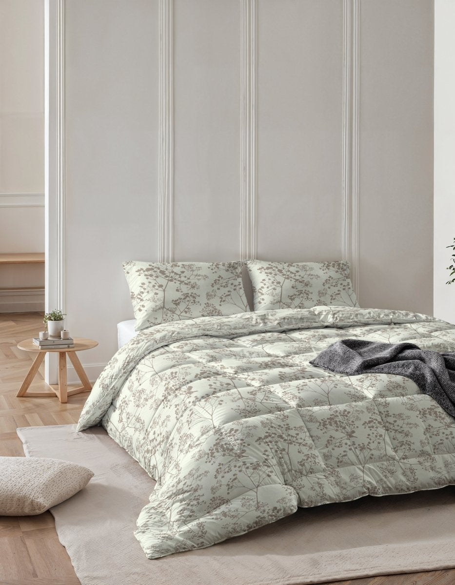 All - in - One Dorian Lazy Duvet & Pillowcases Set | Forest Green | Single - 140cm (W) x 200cm (L) - The Bedding & Blankets Store
