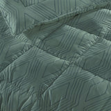 All - in - One Dorian Lazy Duvet & Pillowcases Set | Sage Green | Single - 140cm (W) x 200cm (L) - The Bedding & Blankets Store