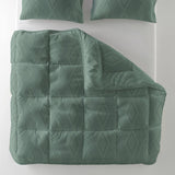 All - in - One Dorian Lazy Duvet & Pillowcases Set | Sage Green | Single - 140cm (W) x 200cm (L) - The Bedding & Blankets Store