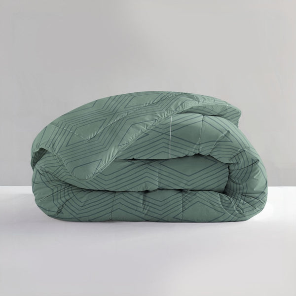 All - in - One Dorian Lazy Duvet & Pillowcases Set | Sage Green | Single - 140cm (W) x 200cm (L) - The Bedding & Blankets Store