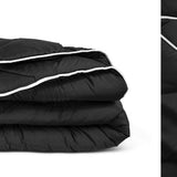 All - in - One Lazy Duvet | Black | Single - 140cm (W) x 200cm (L) - The Bedding & Blankets Store