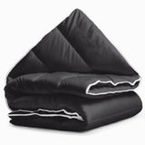 All - in - One Lazy Duvet | Black | Single - 140cm (W) x 200cm (L) - The Bedding & Blankets Store