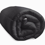 All - in - One Lazy Duvet | Black | Single - 140cm (W) x 200cm (L) - The Bedding & Blankets Store