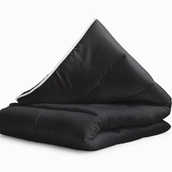 All - in - One Lazy Duvet | Black | Single - 140cm (W) x 200cm (L) - The Bedding & Blankets Store