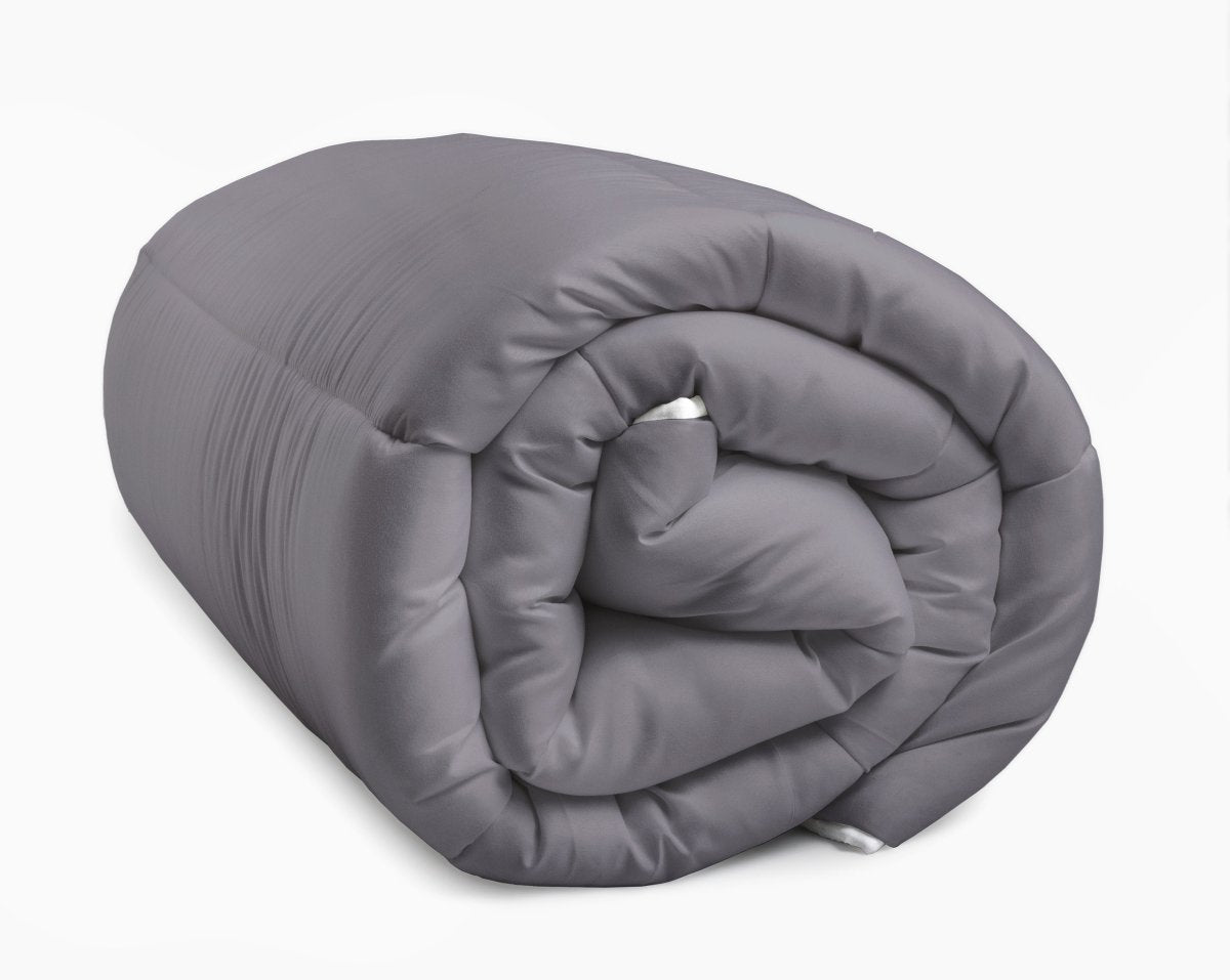 All - in - One Lazy Duvet | Black/Anthracite | Single - 140cm (W) x 200cm (L) - The Bedding & Blankets Store