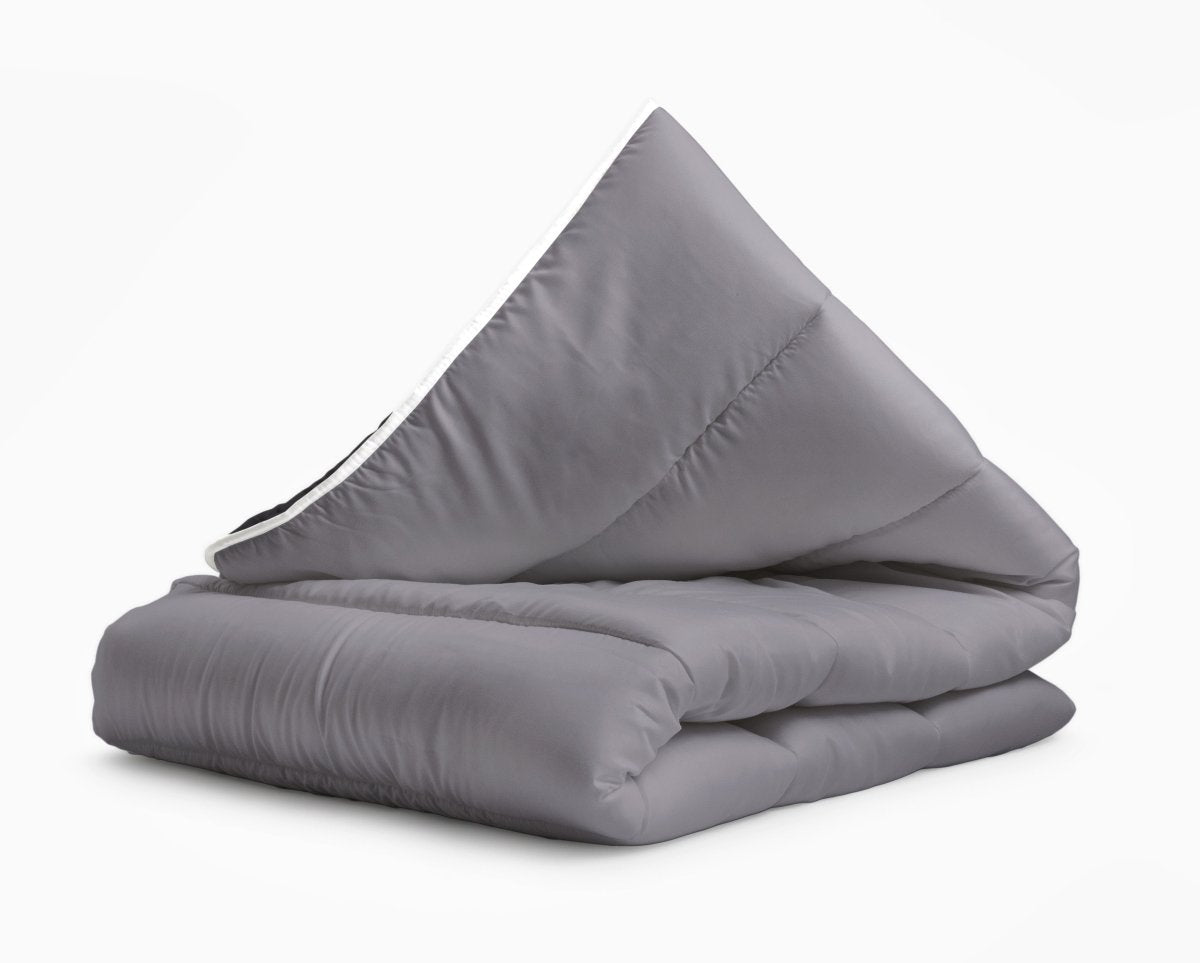 All - in - One Lazy Duvet | Black/Anthracite | Single - 140cm (W) x 200cm (L) - The Bedding & Blankets Store