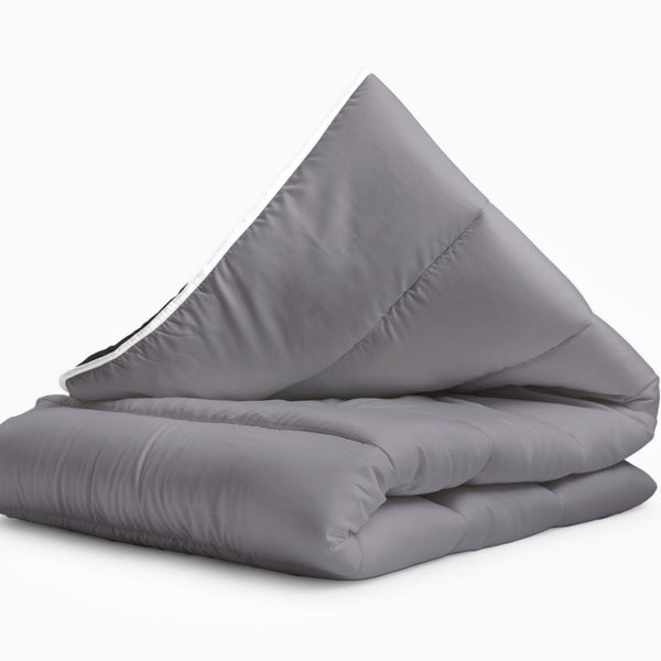 All - in - One Lazy Duvet | Black/Anthracite | Single - 140cm (W) x 200cm (L) - The Bedding & Blankets Store