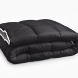 All - in - One Lazy Duvet | Black/Anthracite | Single - 140cm (W) x 200cm (L) - The Bedding & Blankets Store