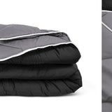 All - in - One Lazy Duvet | Black/Anthracite | Single - 140cm (W) x 200cm (L) - The Bedding & Blankets Store