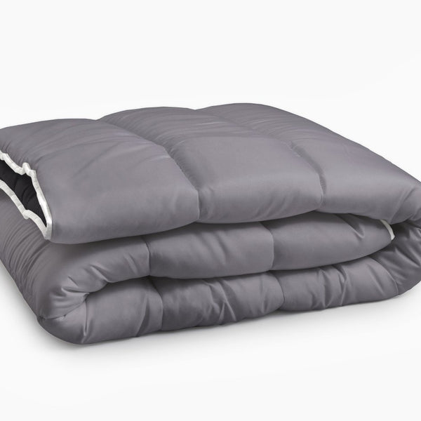 All - in - One Lazy Duvet | Black/Anthracite | Single - 140cm (W) x 200cm (L) - The Bedding & Blankets Store
