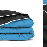 All - in - One Lazy Duvet | Black/Blue | Single - 140cm (W) x 200cm (L) - The Bedding & Blankets Store