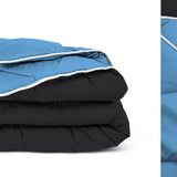 All - in - One Lazy Duvet | Black/Blue | Single - 140cm (W) x 200cm (L) - The Bedding & Blankets Store