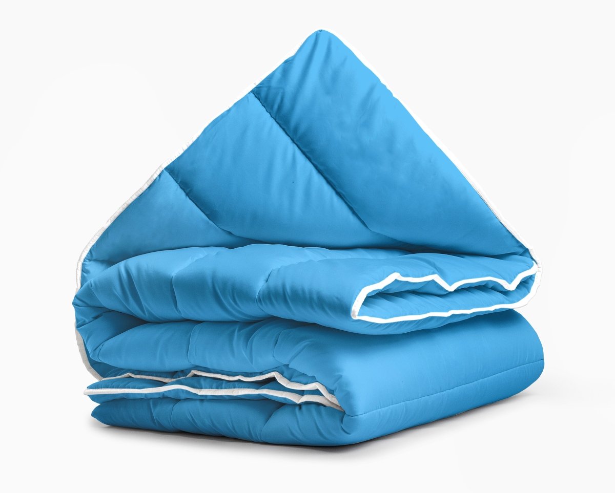 All - in - One Lazy Duvet | Blue | Single - 140cm (W) x 200cm (L) - The Bedding & Blankets Store