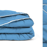 All - in - One Lazy Duvet | Blue | Single - 140cm (W) x 200cm (L) - The Bedding & Blankets Store