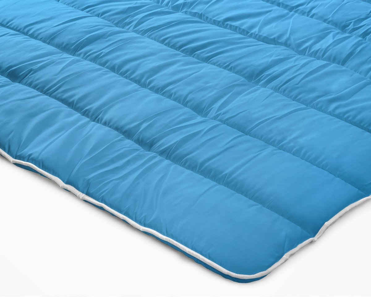 All - in - One Lazy Duvet | Blue | Single - 140cm (W) x 200cm (L) - The Bedding & Blankets Store