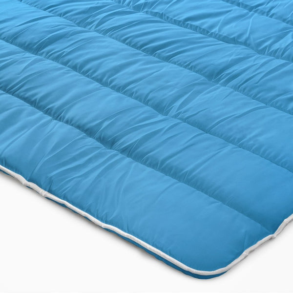 All - in - One Lazy Duvet | Blue | Single - 140cm (W) x 200cm (L) - The Bedding & Blankets Store