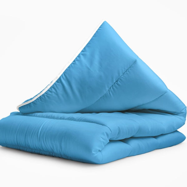 All - in - One Lazy Duvet | Blue | Single - 140cm (W) x 200cm (L) - The Bedding & Blankets Store