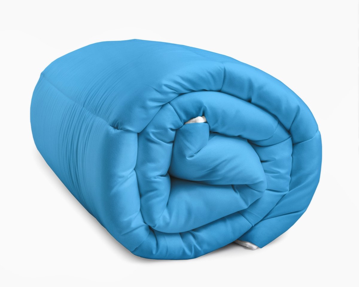 All - in - One Lazy Duvet | Blue | Single - 140cm (W) x 200cm (L) - The Bedding & Blankets Store