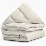All - in - One Lazy Duvet | Cream | Single - 140cm (W) x 200cm (L) - The Bedding & Blankets Store