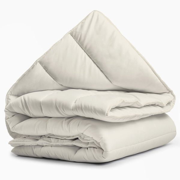 All - in - One Lazy Duvet | Cream | Single - 140cm (W) x 200cm (L) - The Bedding & Blankets Store