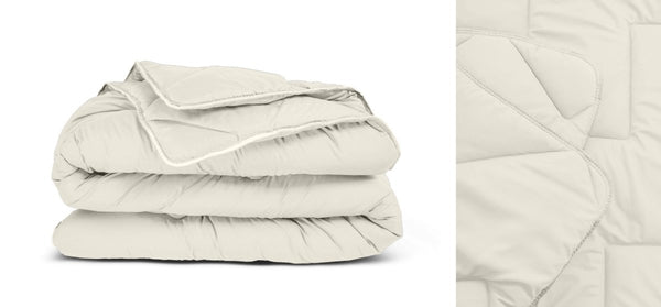 All - in - One Lazy Duvet | Cream | Single - 140cm (W) x 200cm (L) - The Bedding & Blankets Store