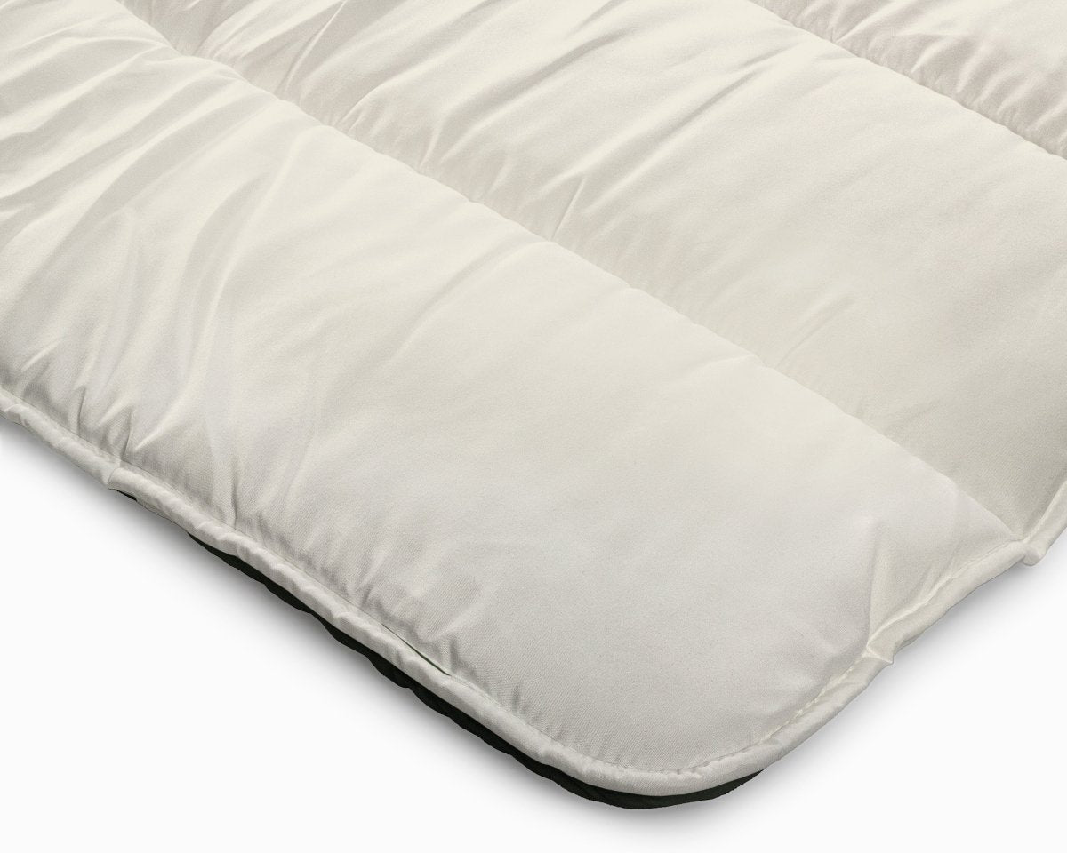 All - in - One Lazy Duvet | Cream/Green | Single - 140cm (W) x 200cm (L) - The Bedding & Blankets Store