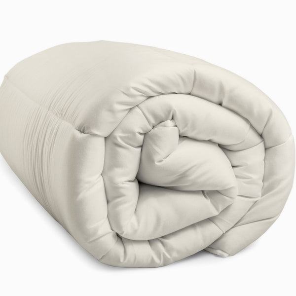 All - in - One Lazy Duvet | Cream/Green | Single - 140cm (W) x 200cm (L) - The Bedding & Blankets Store