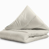 All - in - One Lazy Duvet | Cream/Green | Single - 140cm (W) x 200cm (L) - The Bedding & Blankets Store