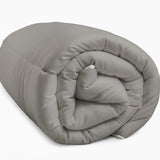 All - in one Lazy Duvet | Cream/Khaki | Single - 140cm (W) x 200cm (L) - The Bedding & Blankets Store