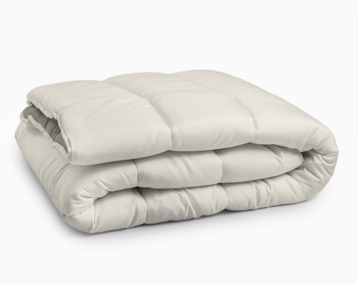 All - in one Lazy Duvet | Cream/Khaki | Single - 140cm (W) x 200cm (L) - The Bedding & Blankets Store