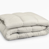 All - in one Lazy Duvet | Cream/Khaki | Single - 140cm (W) x 200cm (L) - The Bedding & Blankets Store