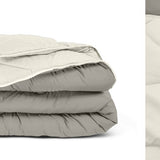 All - in one Lazy Duvet | Cream/Khaki | Single - 140cm (W) x 200cm (L) - The Bedding & Blankets Store
